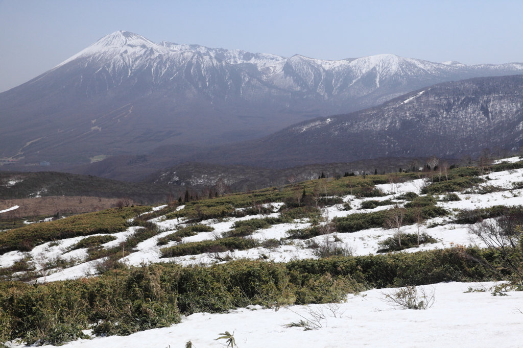 雪残る