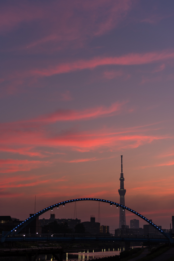 夕暮れ