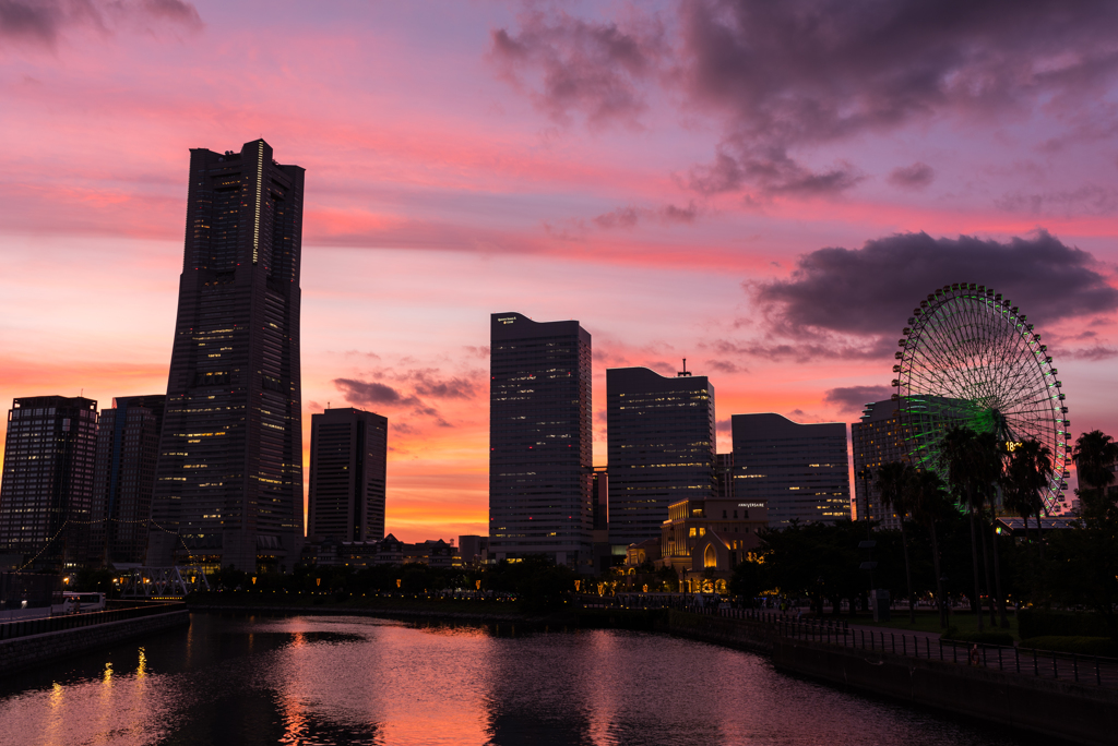 横浜　夕焼け