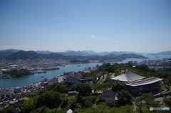 千光寺展望台よりしまなみ海道の島々を望む