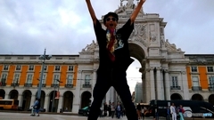 ポルトガル　リスボン　コメルシオ広場