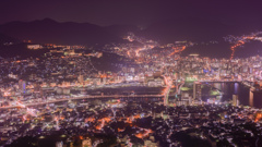 輝く町並み - 稲佐山