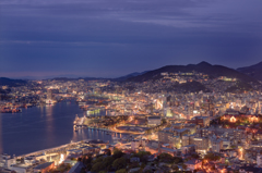 鍋冠山の夜景