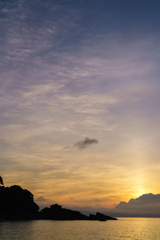 朝焼けの空