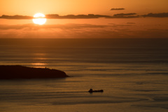 日没の海