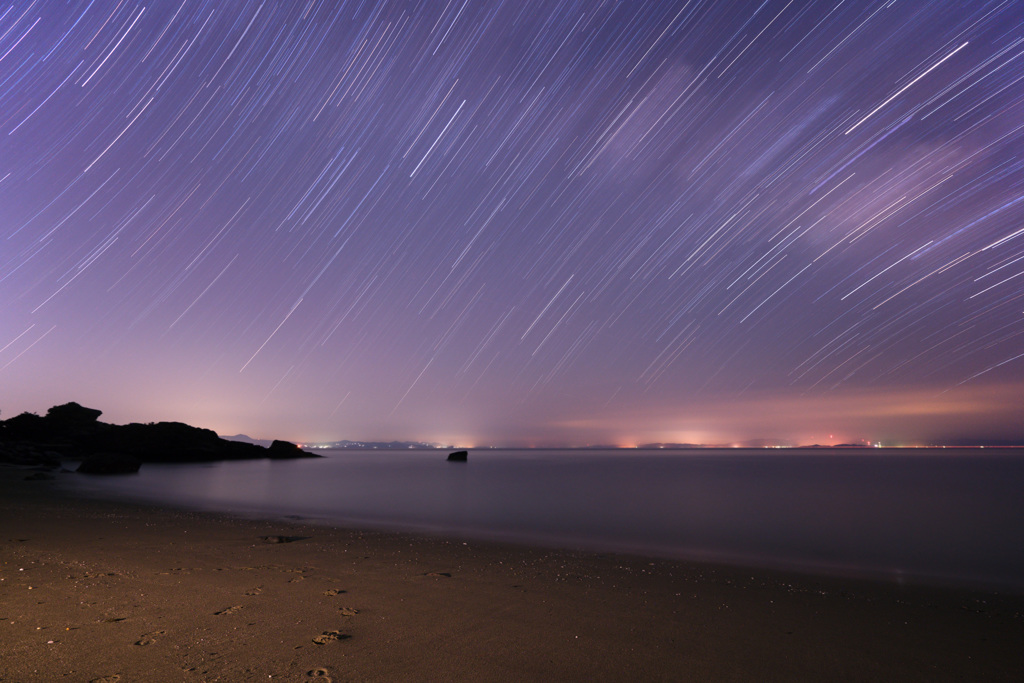 海沿いの夜空II