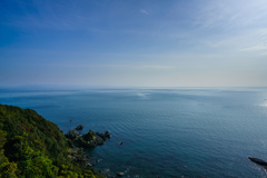 青い海と空