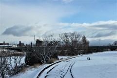 雪道散歩道　ラストシーン