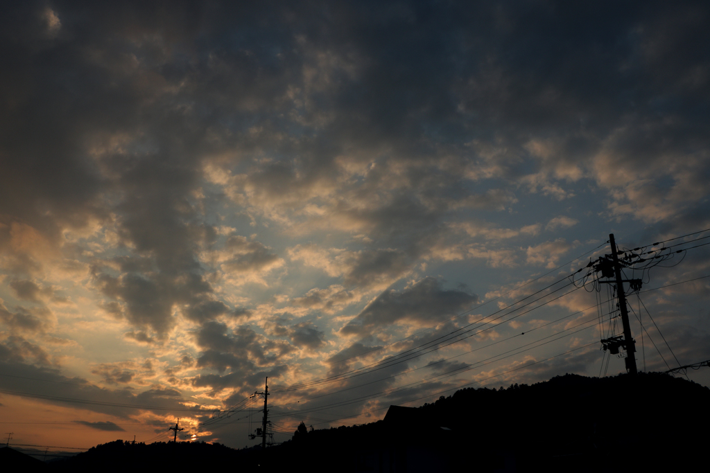 ゲリラ豪雨の後の空