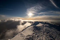厳冬期の伯耆大山