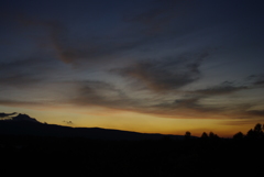 一眼レフで撮った夕焼け