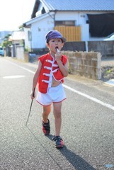 へそ出し隊長♪