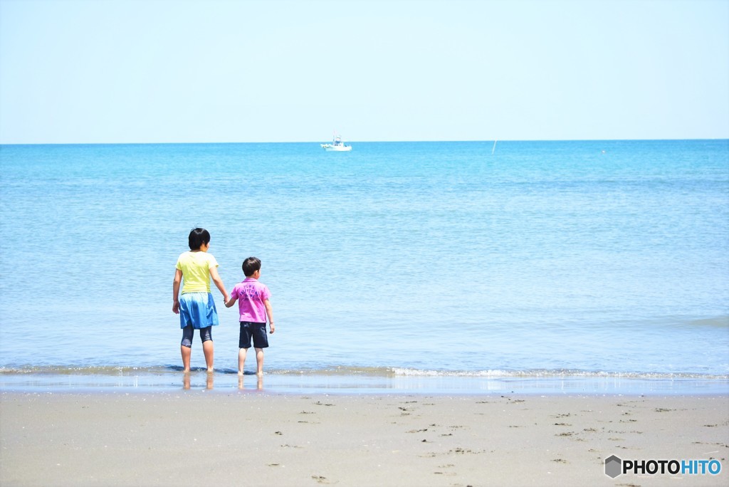 初夏の浜辺で♪