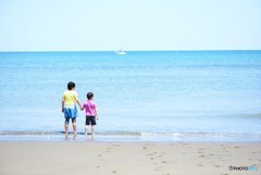 初夏の浜辺で♪