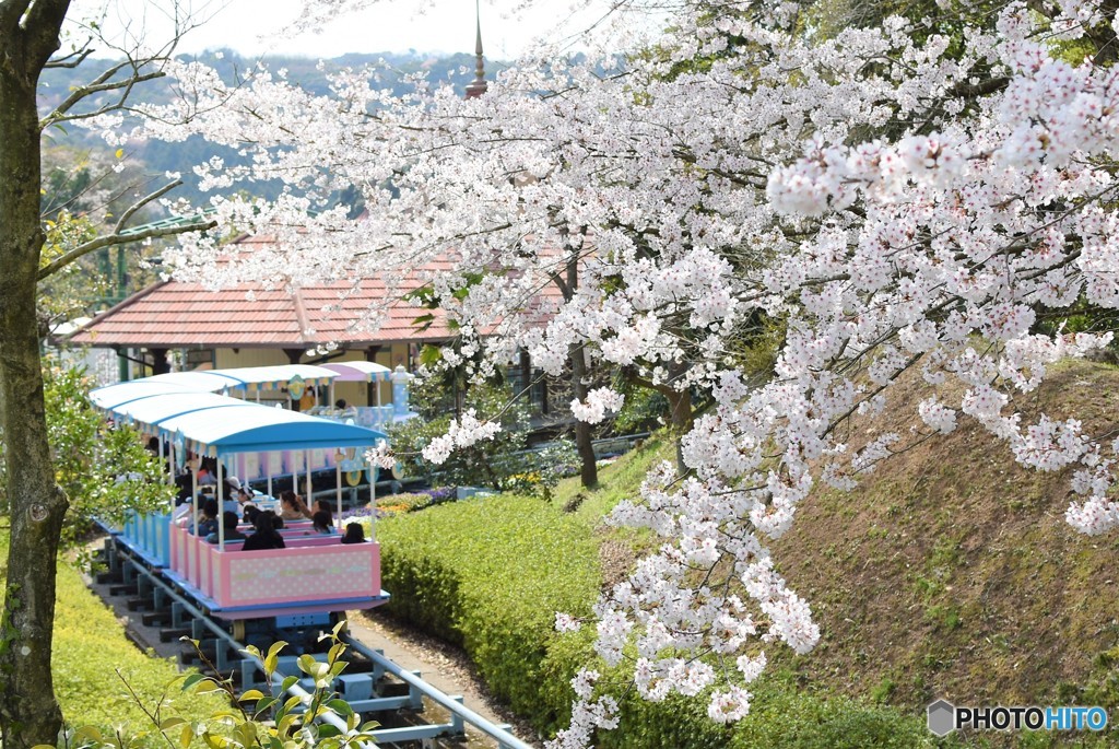 春の駅で♪