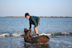 冬の海でも♪