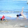 Yoga in the sea♪