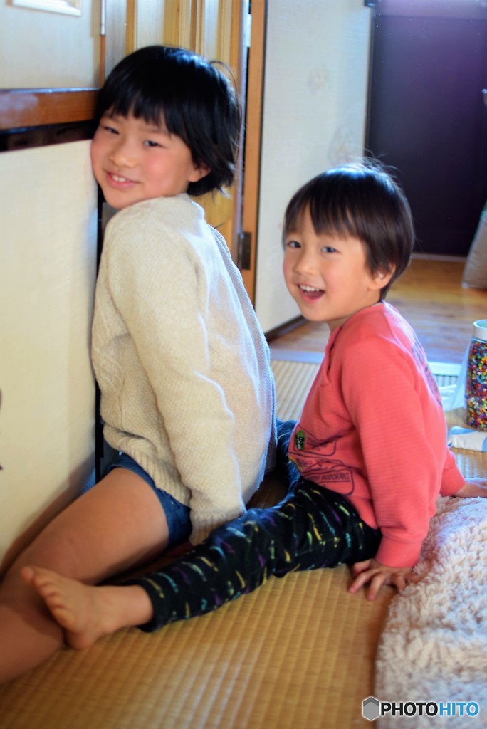 壁ぺた×２