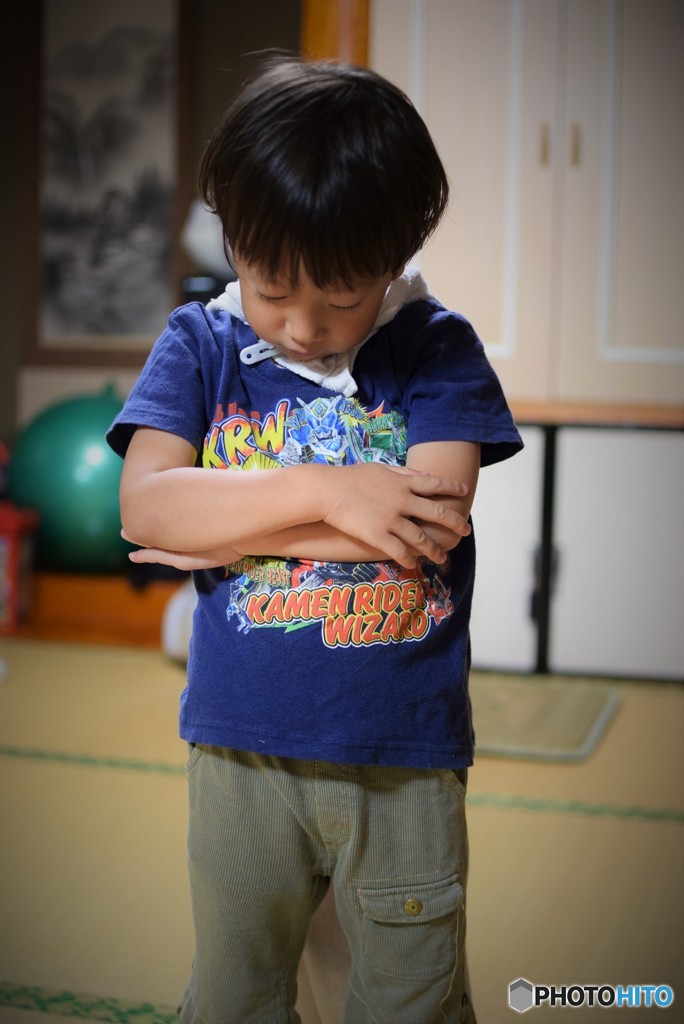 静かに待つ