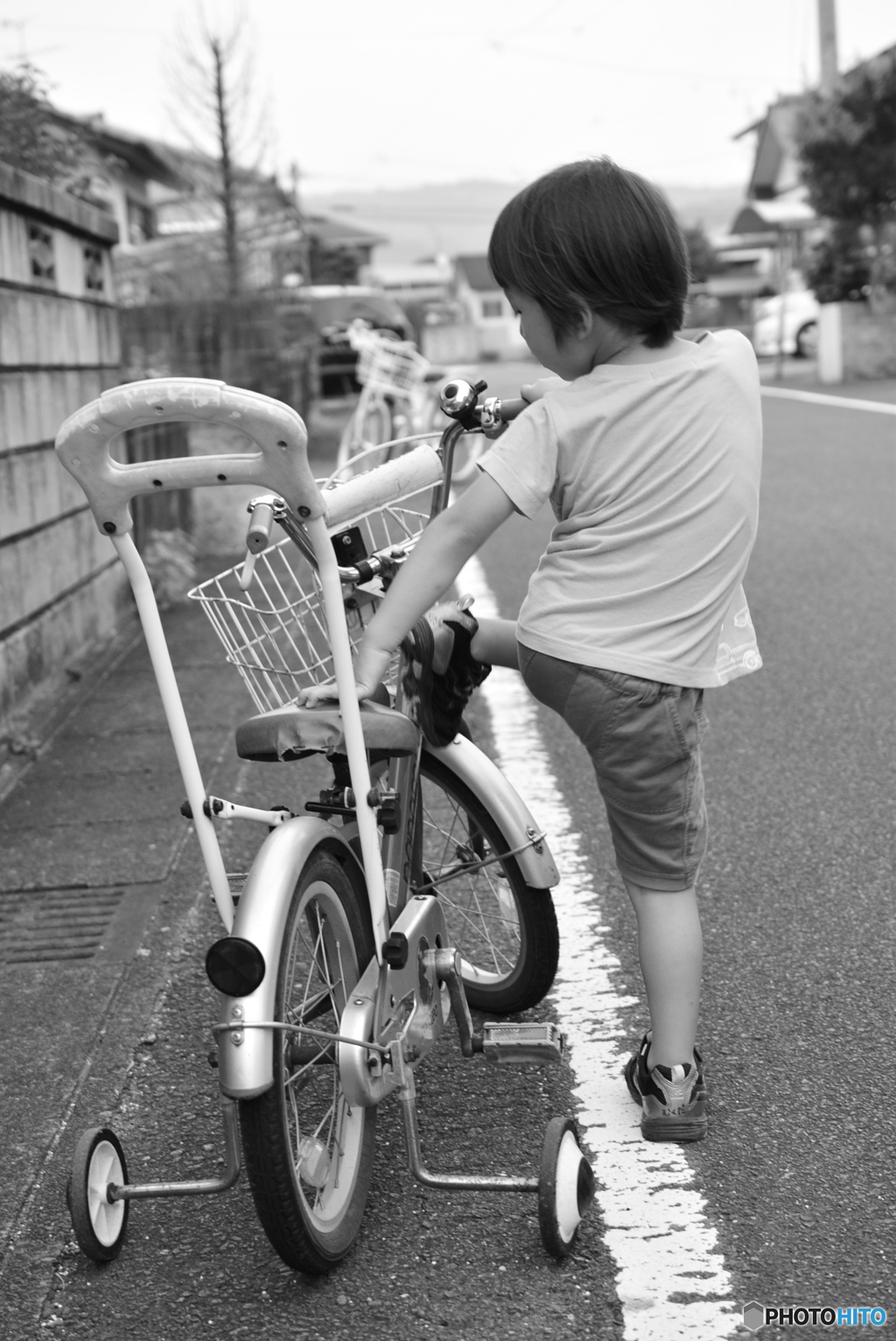 颯爽と乗る人