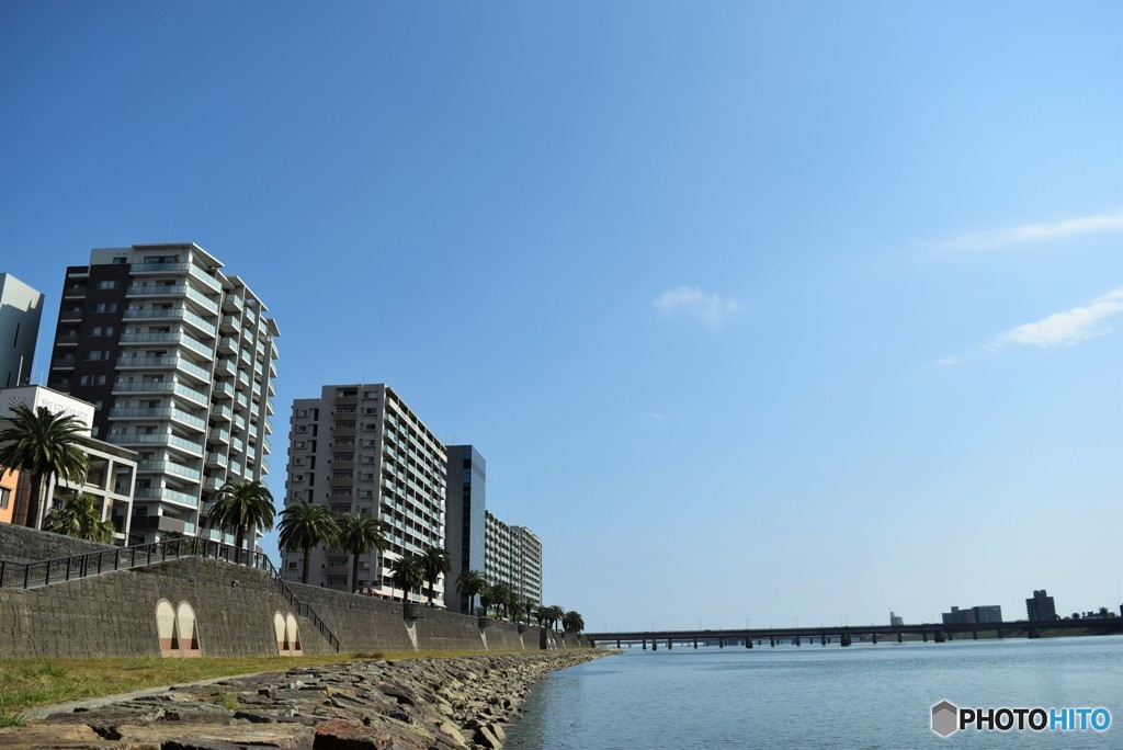 河川敷からの風景