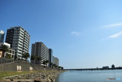 河川敷からの風景