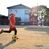 夕日の中で♪