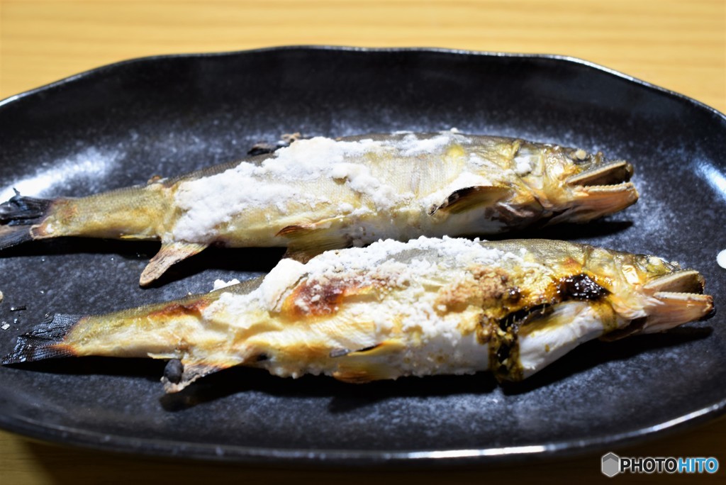 鮎の塩焼き♪