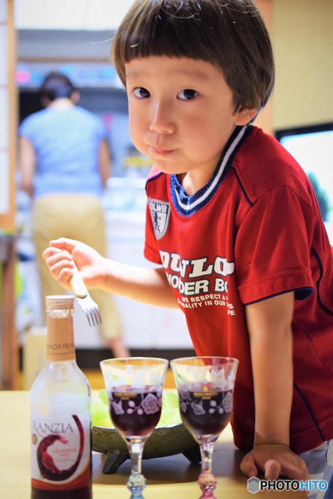 テーブルフォトを邪魔するもの♪