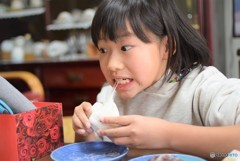 チョコ餅のび～る♪