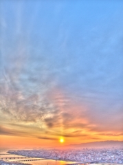 夕日