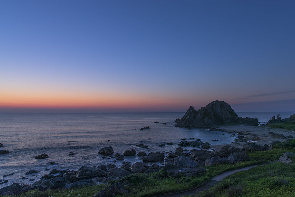 海岸の朝