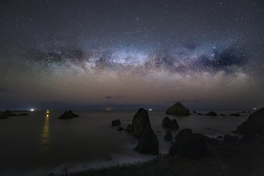 小袖海岸の夜