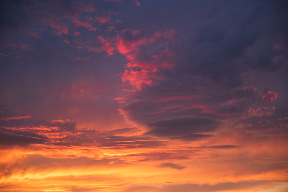 久しぶりの夕焼け
