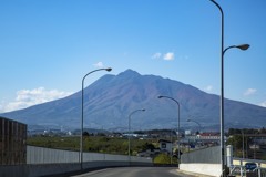 去年の岩木山...