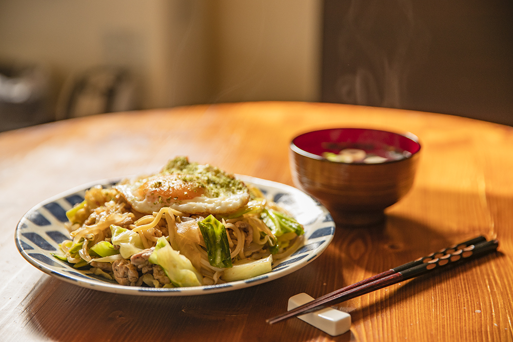 今日はお家で焼きそばを♫