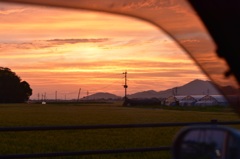 4/18の熊本の夕焼け