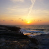 海と夕日