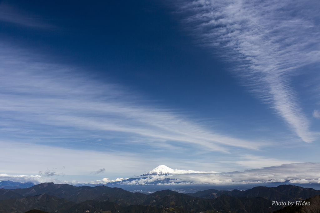 清水区吉原からの富士山