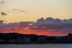 能登島の夕陽