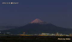 富士山夜景（富士川より）