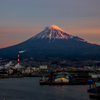 田子の浦からの富士山