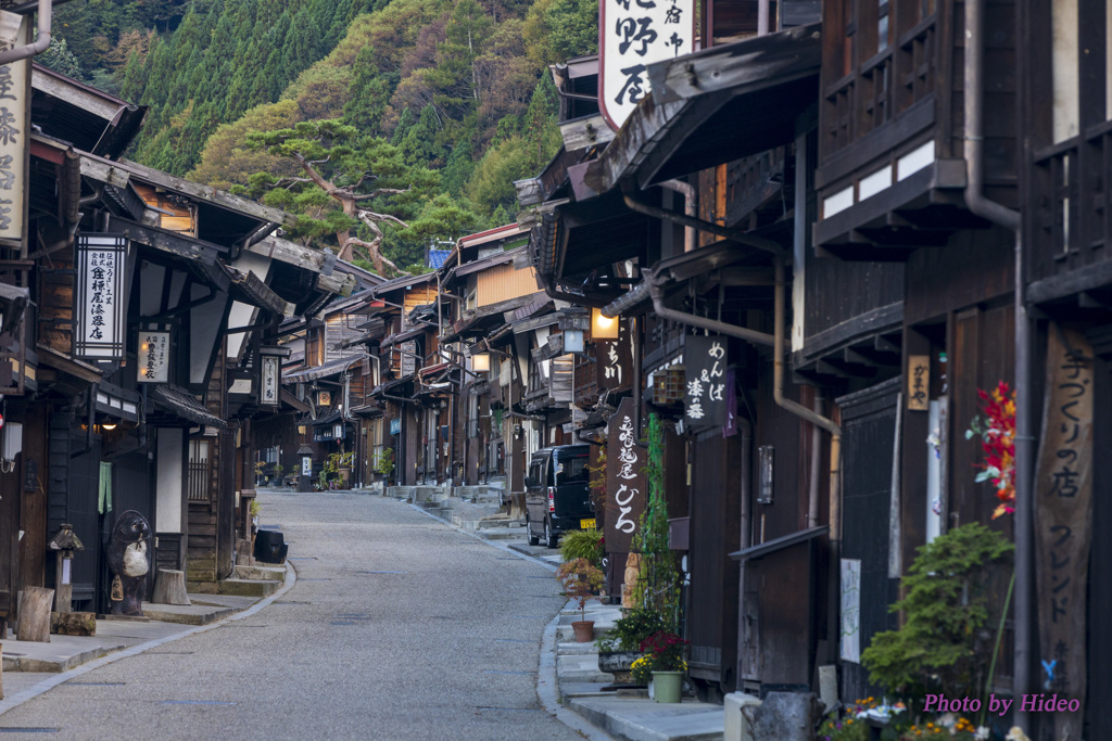 奈良井宿の朝