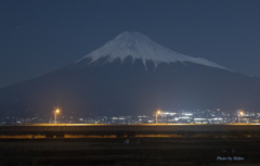 富士川河口からの夜景