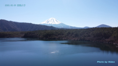 西湖と富士山