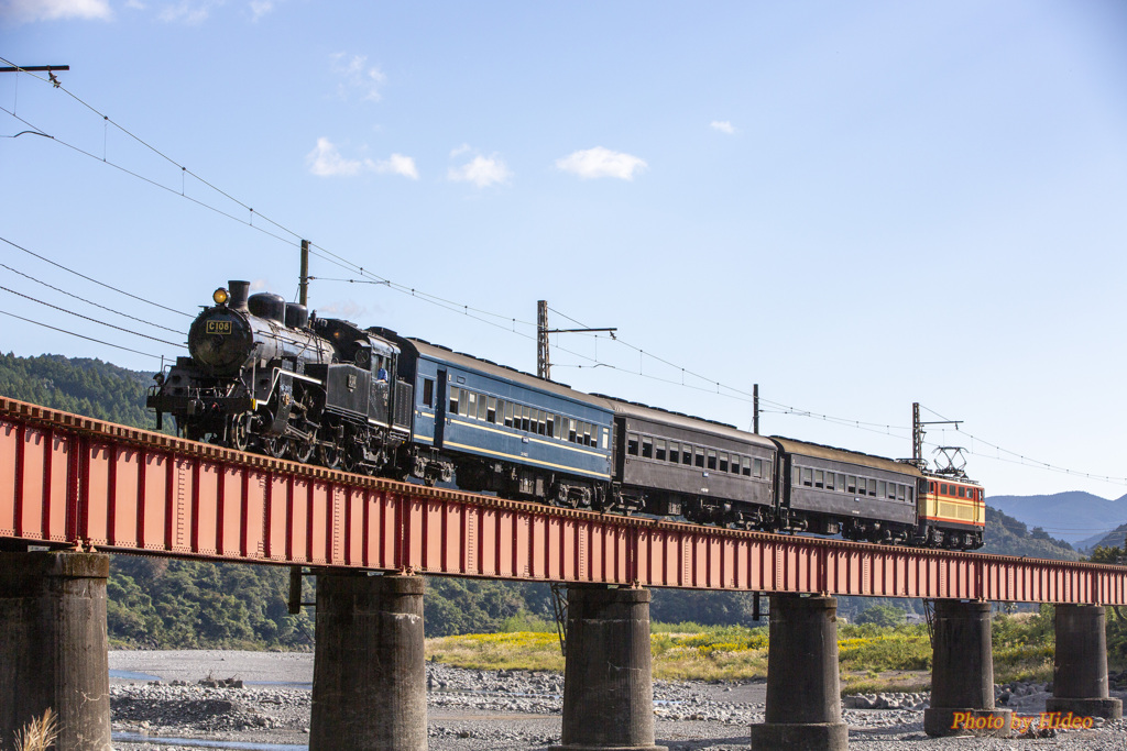 大井川鉄道のＳＬ（第一橋梁）