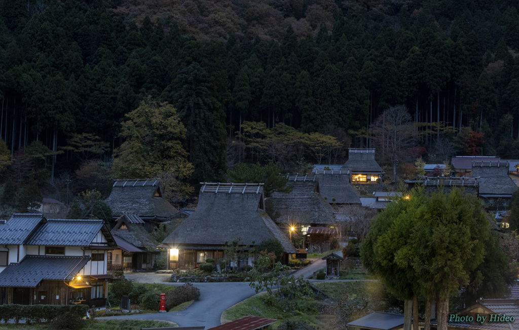 美山の日暮れ