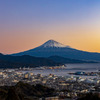 清水港と富士山