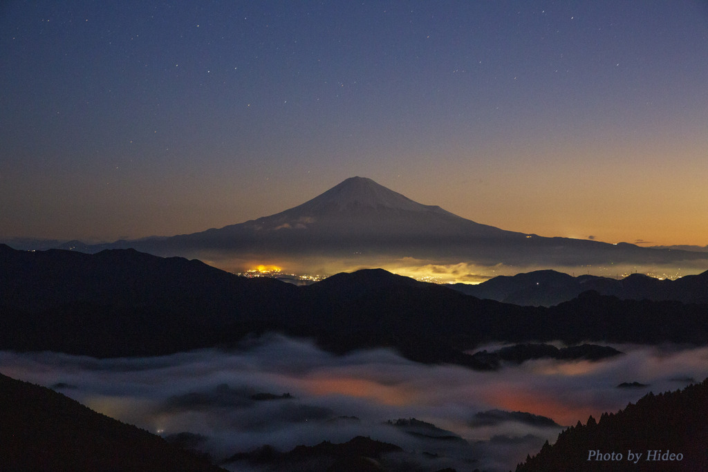 富士山と雲海