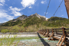 上高地の明神橋